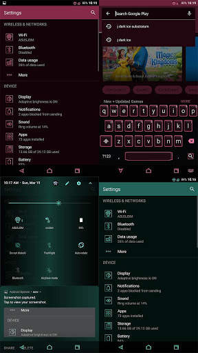 J Dark Ice Substratum Theme скриншот 3