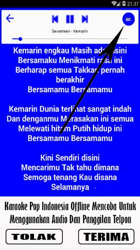 Karaoke pop Indonesia Offline screenshot 2