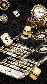 Golden luxury clock keyboard screenshot 2