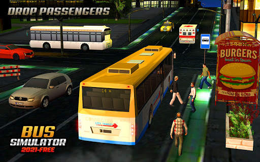 Big City Bus Passenger Transporter: Coach Bus Game screenshot 2