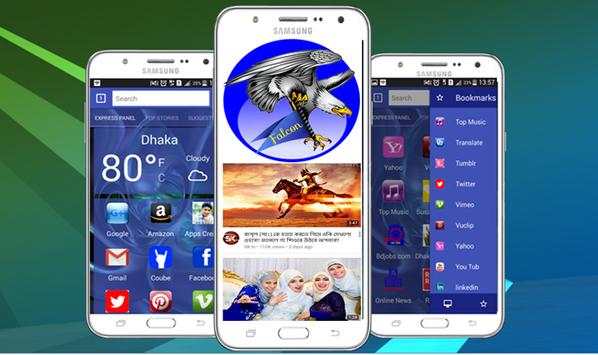 Falcon Browser Super Fast & High Speed Browser ! screenshot 1