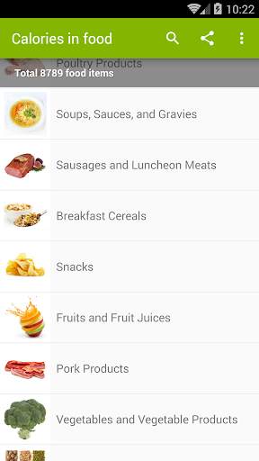 Calories in food screenshot 2