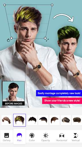 Man HairStyle Photo Editor screenshot 4