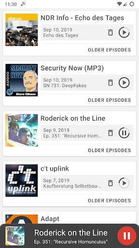 Escapepod Podcast Player screenshot 2