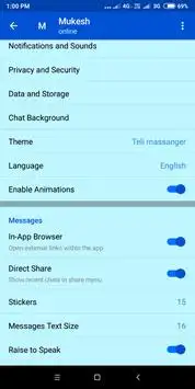 Teli massanger screenshot 3