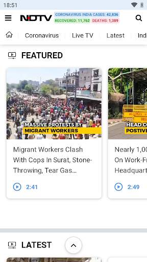 NDTV Lite - News from India and the World screenshot 1