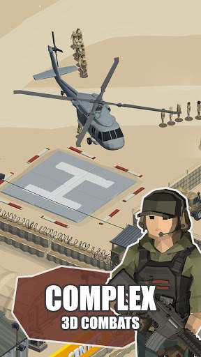 Idle Warzone 3d: Trò chơi quân sự screenshot 2