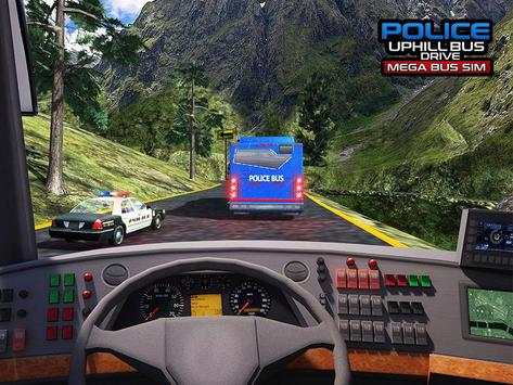 Police Uphill Bus Drive-Mega Bus Simulator screenshot 9