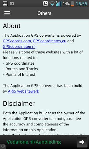 GPS coordinaten converter screenshot 8