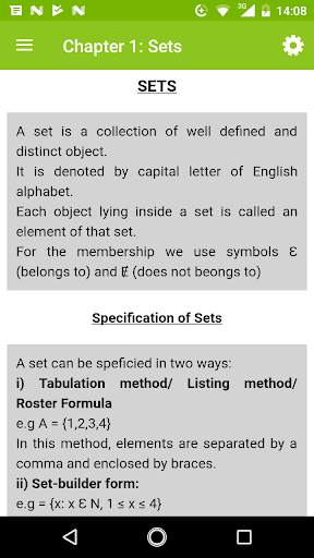 Class 11 Mathematics Notes 3 تصوير الشاشة