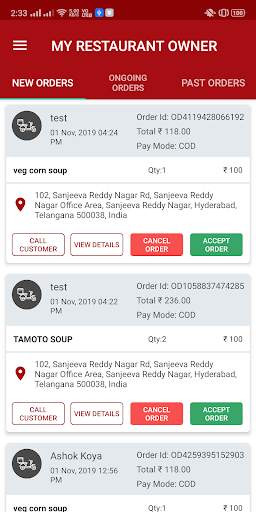 RESTAURANT OWNER screenshot 1