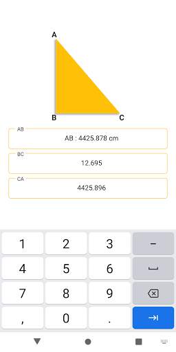 Right Triangle Calculator (Pythagorean Theorem) screenshot 5