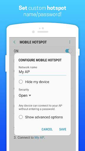 Wifi Hotspot Tethering :Free Mobile Portable Wi-Fi screenshot 3