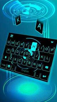 Blue Tech Keyboard Theme स्क्रीनशॉट 3