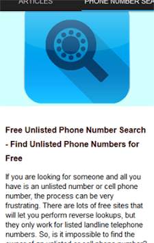 Phone Number Search screenshot 3