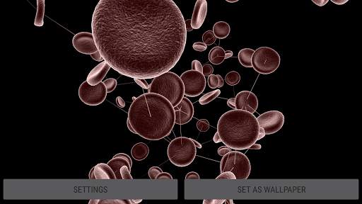Blood Cells Particles 3D Parallax Live Wallpaper screenshot 12