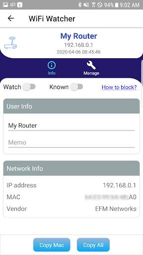 WiFi Watcher (Device detection and management) screenshot 3