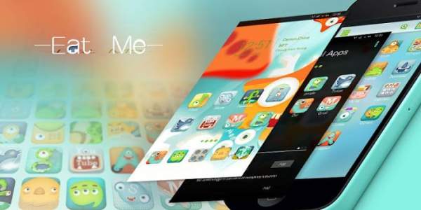 Eat me GO Launcher Theme screenshot 1