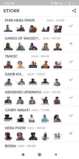 STICKR: All in one Hindi WA Stickers screenshot 1