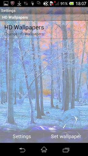 Galaxy Deer HD Live Wallpaper screenshot 2