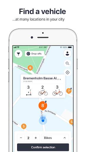 Donkey Republic - city bike-share and bike rental screenshot 1