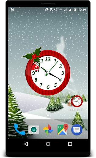 Christmas Time clock live wallpaper screenshot 3