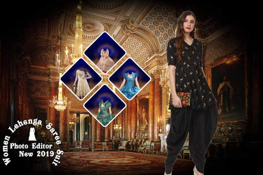 Women Lehenga photo Suit editor screenshot 4