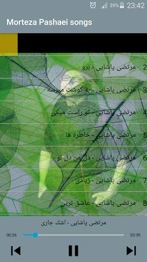 مرتضى باشايى بدون اينترنيت - Morteza Pashaei Songs screenshot 1