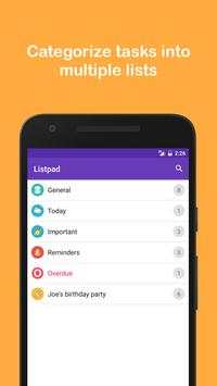 Listpad: To-Do List screenshot 1