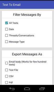 Email My Texts screenshot 1
