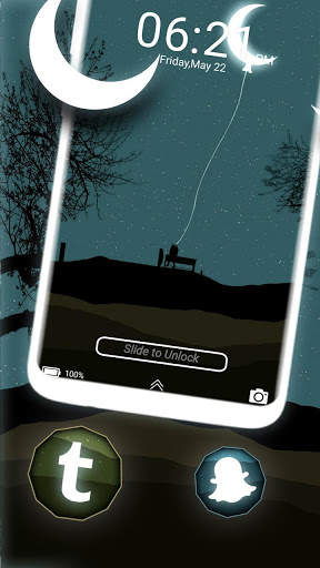 Moon Night Launcher Theme screenshot 4