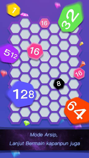 Hexa Cell - Permainan asah otak 2048 screenshot 5