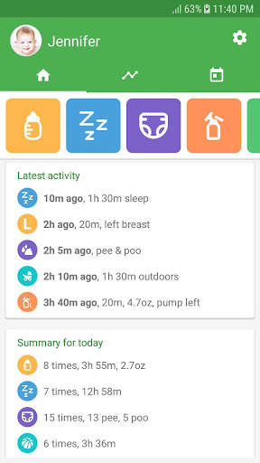 Baby tracker - feeding, sleep screenshot 1