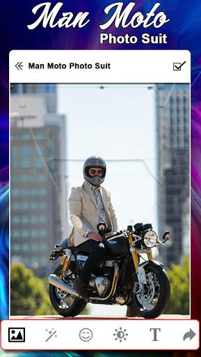Man Moto Photo Suit screenshot 1