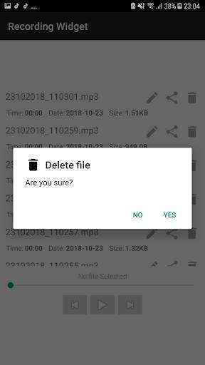 Audio Recorder Widget screenshot 6