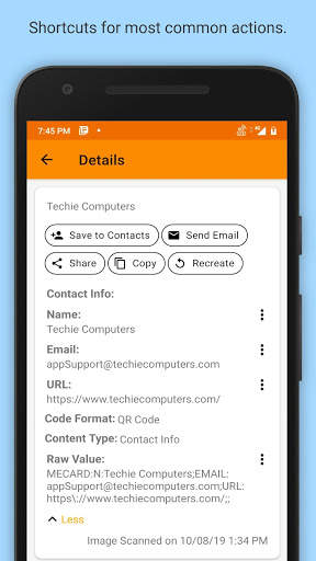 Scan Create QR, barcode, EAN, PDF417, etc. screenshot 2