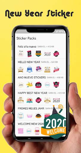 New Year Sticker for Whatsapp 2020 - WAStickerApps screenshot 3