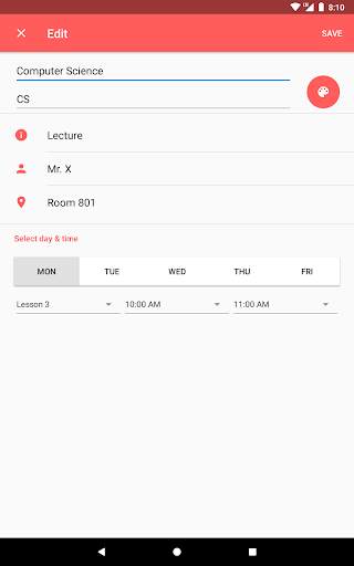 Timetable screenshot 14
