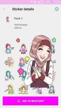 Best Hijab Islamic stickers for WhatsApp screenshot 1