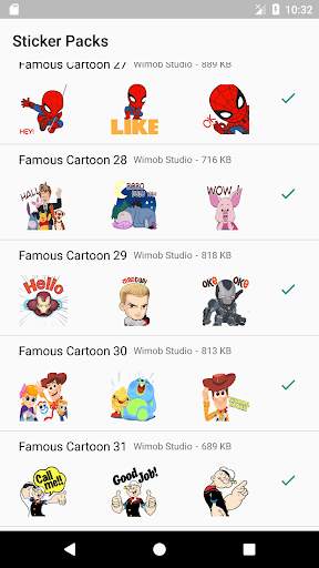 Populer Cartoon Sticker WAStickerApps screenshot 7