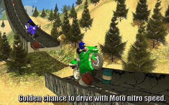 Moto Bike Race Nitro Stunt 3d screenshot 2