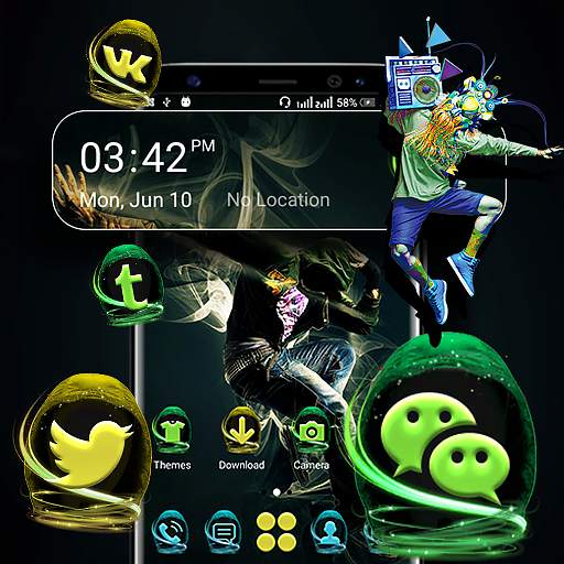 Hip Hop Dance Launcher Theme 1.6