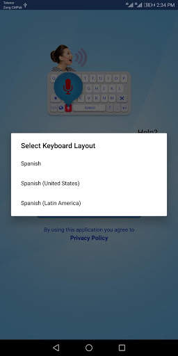 Spanish - English Voice Keyboard - Voice Typing स्क्रीनशॉट 1