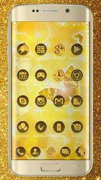 Butterfly Gold Wallpaper Theme screenshot 3