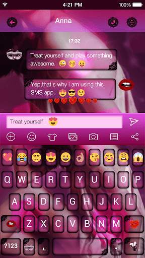Wonder Girl Emoji Keyboard Theme स्क्रीनशॉट 3