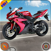 campeonato de carreras de moto carretera icon