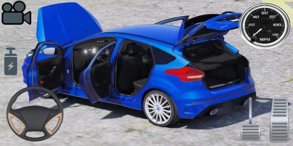 Driving Ford Focus RS Car Simulator screenshot 1