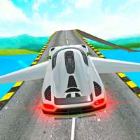 Flying Car Driving - Impossible Stunt Games logo