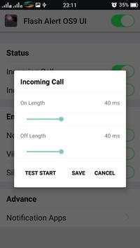 Flash Alert OS10 UI 4 تصوير الشاشة