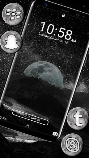 Moon Galaxy Theme Launcher screenshot 4